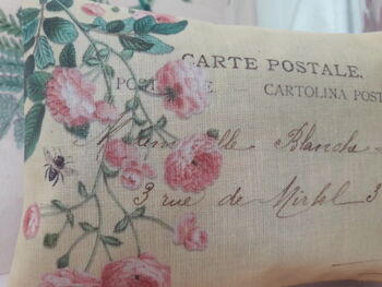 French Postcard Pillows Filled With Rose Petals, 5 of 9