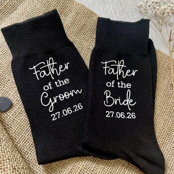 Father Of The Groom Wedding Day Socks, 4 of 4