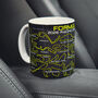 Formula 2026 Racing Circuits Mug Neon Green Edition, thumbnail 3 of 6