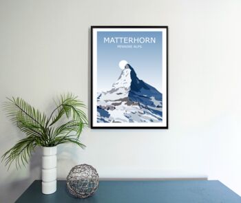 The Matterhorn Alpine Peak Art Print, 3 of 3