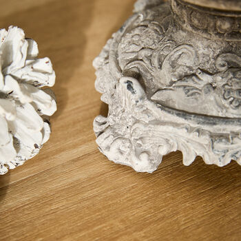Antique Style Ornate Hurricane Candle Holder, 2 of 4