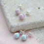Pastel Swarovski Pearl Earrings, thumbnail 5 of 7