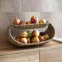 Two Tier Woven Fruit Basket, thumbnail 1 of 10