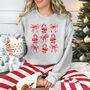 Candy Cane Bows Christmas Jumper, thumbnail 1 of 7