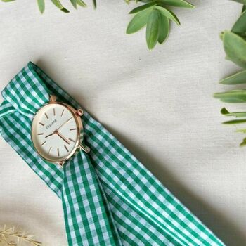 Boho Changeable Green Strap Wrist Watch For Women, 4 of 6