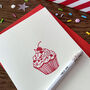 'Cherry Cupcake' Letterpress Card, thumbnail 6 of 6