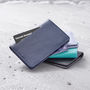 Name Personalised Leather Credit And Travel Card Holder, thumbnail 6 of 9