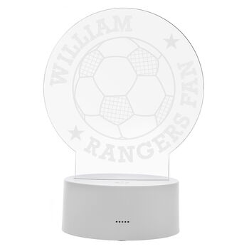 Personalised Football LED Night Light, 5 of 10