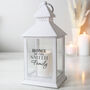 Personalised New Home Family White Lantern, thumbnail 1 of 4