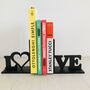 Love Sign Modern Decorative Bookends, thumbnail 1 of 4