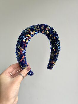 Crystal Studded Velvet Headband, 5 of 10