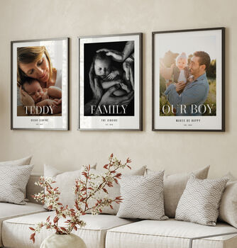 Set Of Three Personalised Favourite Photo Prints, 6 of 8