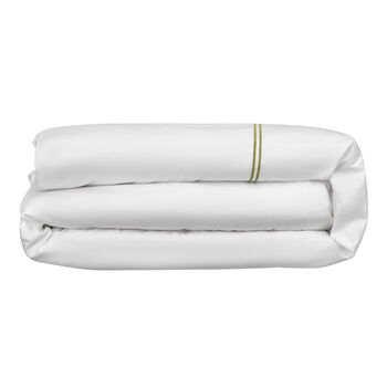 Lexington Olive Green Two Line Sateen Bed Linen, 5 of 5