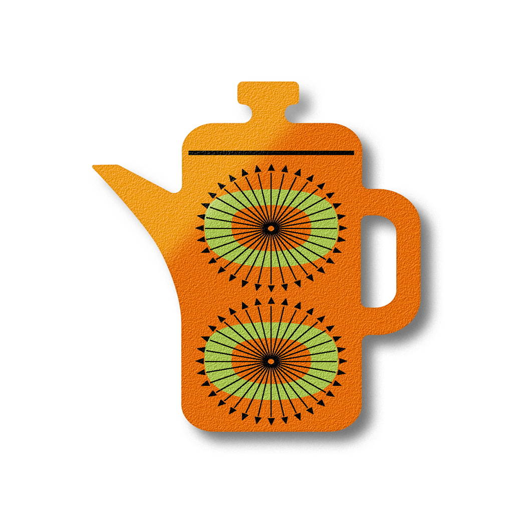 coffee pot shaped wooden fridge by hello pablo