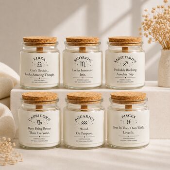 Zodiac Scented Candle Birthday Gift Funny Gift For Women, 4 of 12