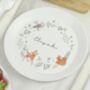 Personalised Woodland Animals Plate, thumbnail 1 of 7