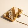 Mayra Gold Mother Of Pearl Clutch, thumbnail 2 of 6