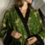 Khaki Batik Kimono Robe, thumbnail 5 of 6