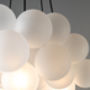 Silver Bubble Chandelier Light Five Point, thumbnail 2 of 5