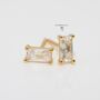 Gold Stud Earrings For Everyday, thumbnail 3 of 4