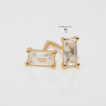 Gold Stud Earrings For Everyday, 3 of 4