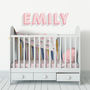 Personalised, Retro Fabric Name Wall Sticker, thumbnail 2 of 3
