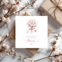 Personalised Mother's Day Card, Pink Bouquet Design. Any Name, thumbnail 4 of 4
