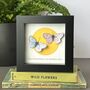 Personalised Two Butterflies Against A Golden Sun Personalised Framed Artwork, thumbnail 2 of 4