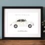 Personalised Morris Minor Car Print, thumbnail 1 of 2