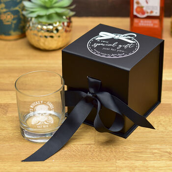 Personalised Skull And Roses Engraved Whiskey Glass, 3 of 6