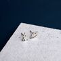 Sterling Silver Rocket And Planet Stud Earrings, thumbnail 4 of 7