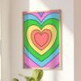 Colourful Heart Wall Art, thumbnail 4 of 4