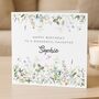Wildflower Birthday Card Personalised For Daughter, thumbnail 2 of 8