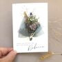Get Well Soon Personalised Dried Flower Bouquet Card, thumbnail 1 of 10