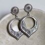 Sterling Silver Harbala Dangly Studs, thumbnail 2 of 6