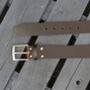 Men's Brown Leather Mens Belt Premium Handmade, thumbnail 4 of 5