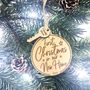 First Christmas New Home Wooden Christmas Decoration, thumbnail 4 of 5