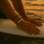 Men's Minimalist Polished 18 K Gold Plated Titanium Cuff Bangle, thumbnail 7 of 7
