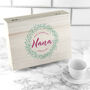 Personalised Floral Wreath Tea Box With Tea Selection, thumbnail 3 of 7