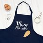 Personalised Mum Laurel Wreath Apron, thumbnail 1 of 6