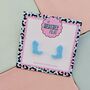 Cowboy Boot Glitter Resin Stud Earrings Pink, Blue And Silver, thumbnail 7 of 12
