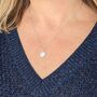 The Hexagon Moonstone Silver Gemstone Necklace, thumbnail 4 of 6