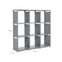 Nine Cubes Bookshelf Organiser Storage Shelves Rack, thumbnail 7 of 7
