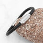 Personalised Luxury Men's Leather Bracelet, thumbnail 4 of 12