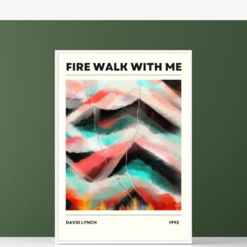 Twin Peace Fire Walk With Me Inspired Art Print, 3 of 4