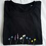 Wildflowers Organic Embroidered Tee, thumbnail 5 of 5