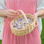 Flower Girl Basket Of Natural Petal Confetti, thumbnail 1 of 10
