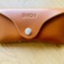Personalised Tan Leather Sunglasses Case, thumbnail 3 of 12