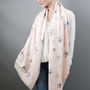 Cashmere Stars Filled With Joy Scarf, thumbnail 2 of 12