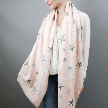 Cashmere Stars Filled With Joy Scarf, 2 of 12